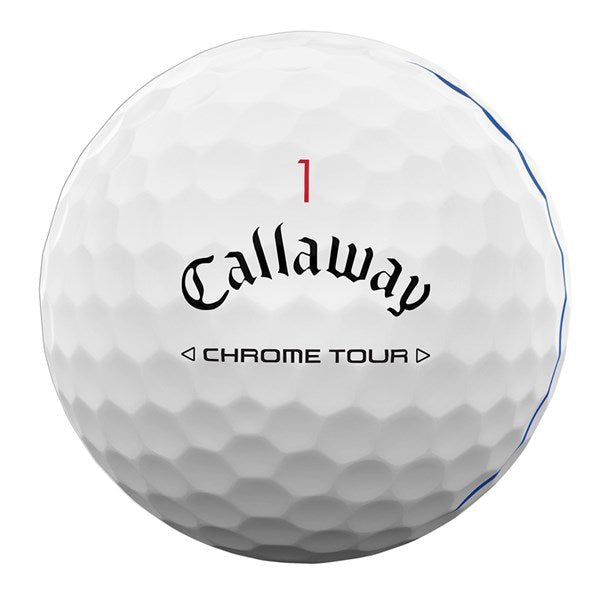 Balles de golf Callaway - Chrome Soft Tour Triple Track logotées x12 Blanc - Horslimits - balles de golf