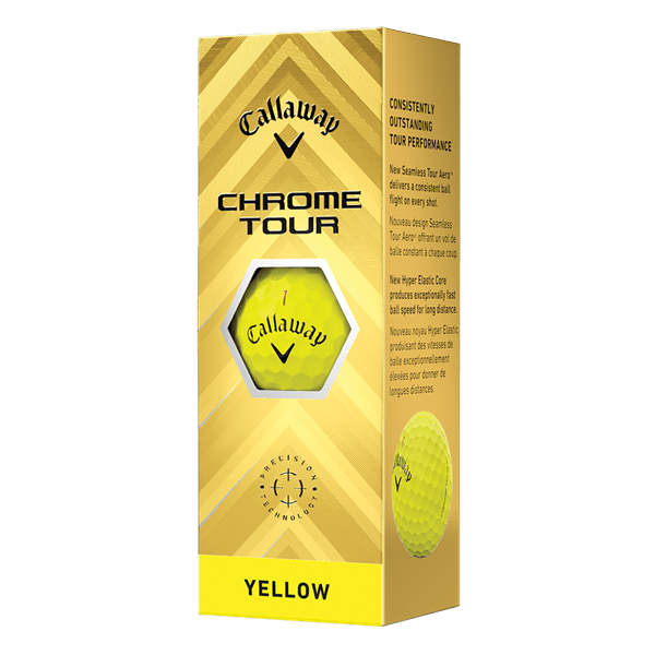 Balles de golf Callaway - Chrome Soft Tour x12 jaune - Horslimits - balles de golf