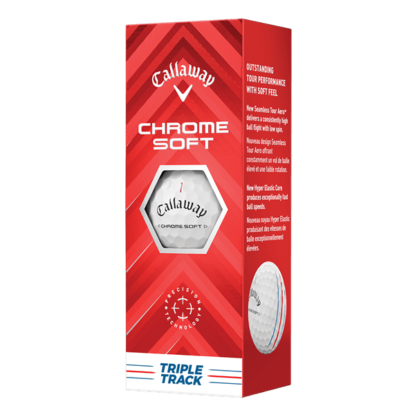 Balles de golf Callaway - Chrome Soft Triple track x12 Blanc - Horslimits - balles de golf