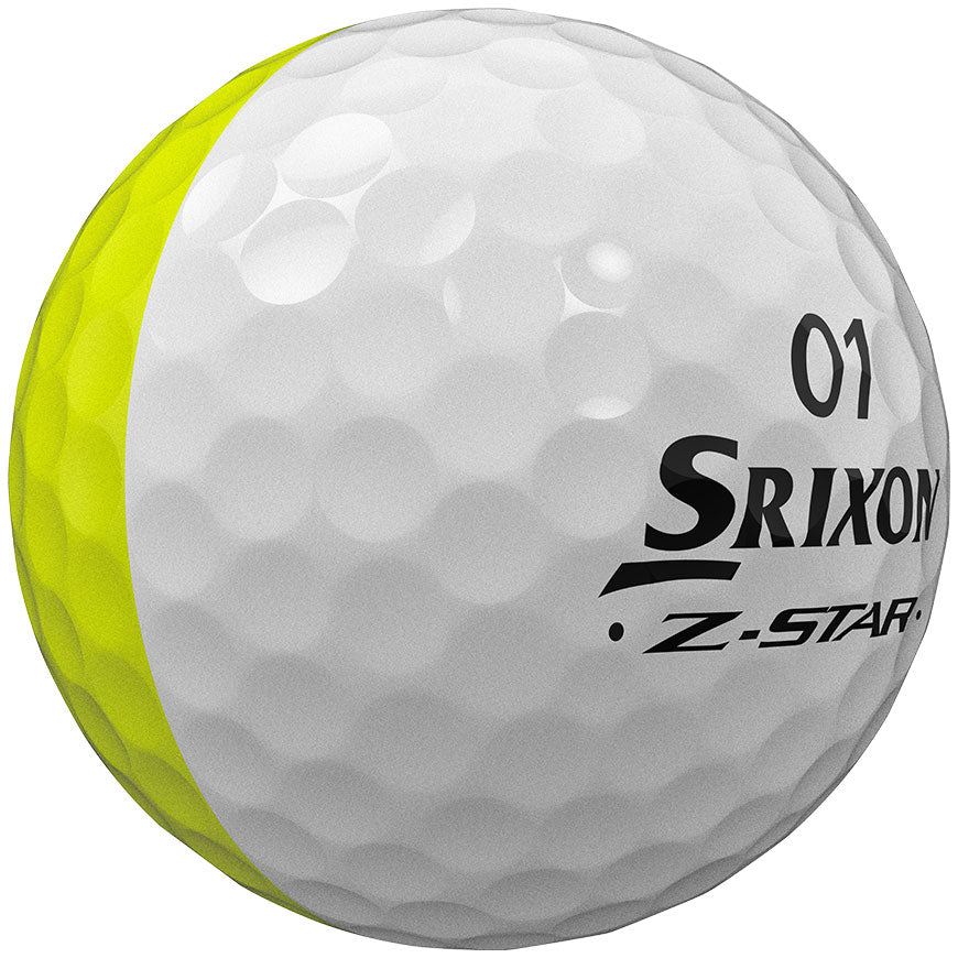 Balles de golf Srixon - Z-Star Divide x12 Blanc et jaune - Horslimits - balles de golf