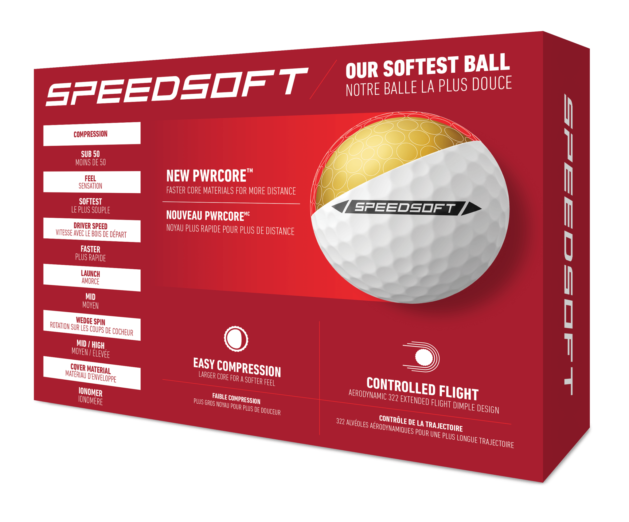 Balles de golf Taylormade - Speed soft x12 Blanc - Horslimits - balles de golf