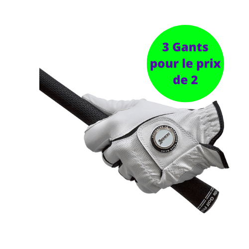 Gant Synthetique/ Cuir Srixon Ball Marker All Weather Homme Blanc - Horslimits - balles de golf