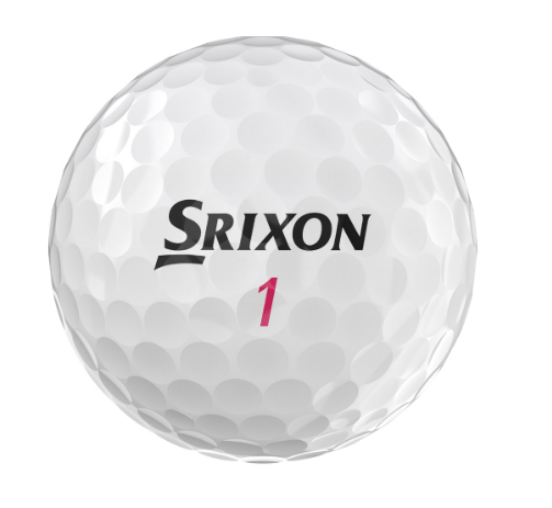 Srixon - 12 x12 Balles Soft Feel Lady logotées Blanches/Roses - Horslimits - balles de golf