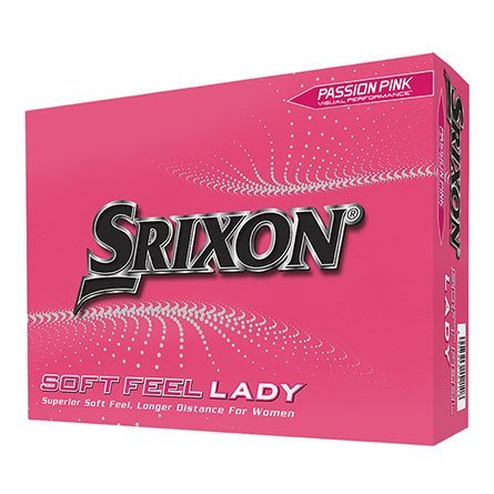 Srixon - 12 x12 Balles Soft Feel Lady logotées Blanches/Roses - Horslimits - balles de golf