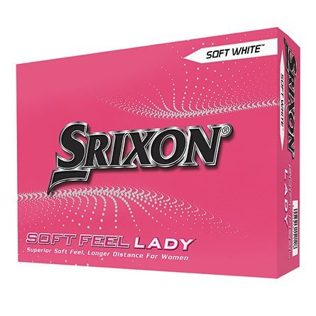 Srixon - 12 x12 Balles Soft Feel Lady logotées Blanches/Roses - Horslimits - balles de golf