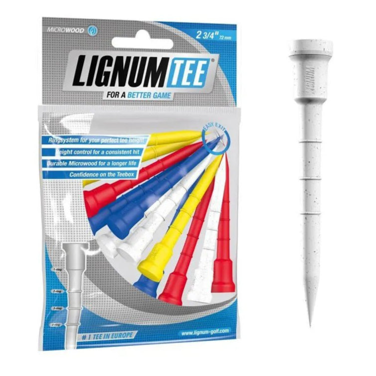 LIGNUM Ecoline Golf Tees - Biologisch Abbaubar Mit Ringsystem Für Perfekte Ballhöhe