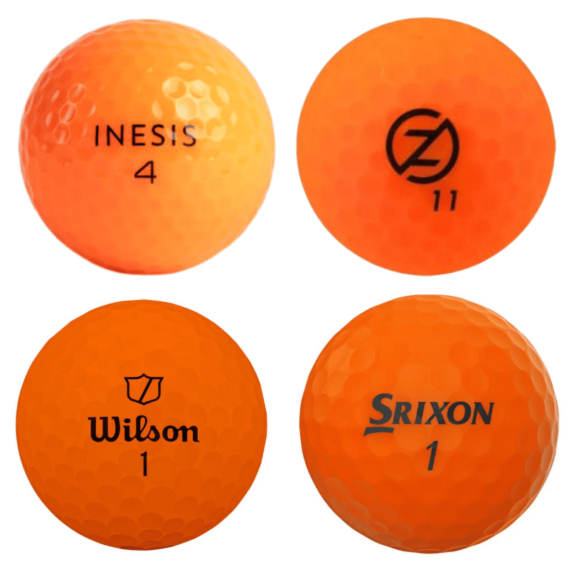 25 Balles de golf d'occasion Orange - Mix Marques Qualité AAAA - Horslimits - balles de golf