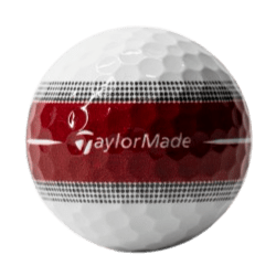 25 balles de golf d'occasion Taylormade - Tour Response Stripe bordeau - Horslimits - balles de golf