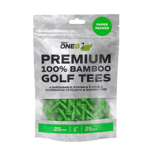 25 Tees Bamboo Golf 8 – 25mm 1 vert - Horslimits - balles de golf