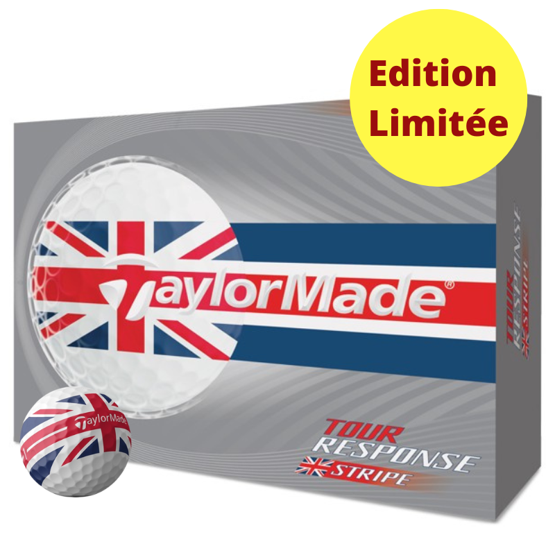 Bolas de golfe Taylormade - Tour Response Risca Neon x12 Amarelas