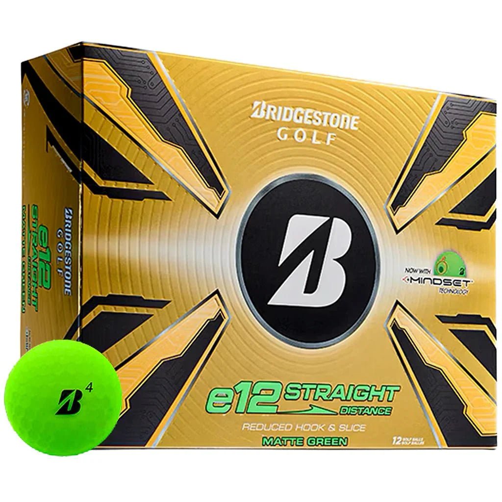 Balles de golf Bridgestone - E12 Straight Matte x12 Vert PT - Horslimits - balles de golf
