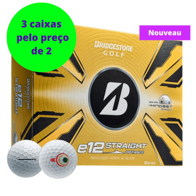 Balles de golf Bridgestone - E12 Straight x12 Blanc - Horslimits - balles de golf