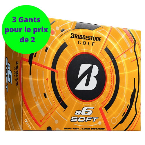 Balles de golf Bridgestone - E6 Soft x12 Blanc PT - Horslimits - balles de golf