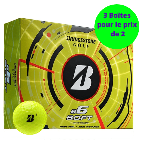 Balles de golf Bridgestone - E6 Soft x12 Jaune - Horslimits - balles de golf