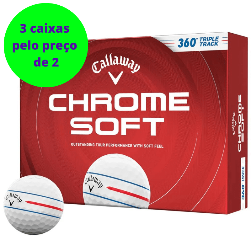 Balles de golf Callaway Chrome Soft Triple Track 360 - Blanc - Horslimits - balles de golf