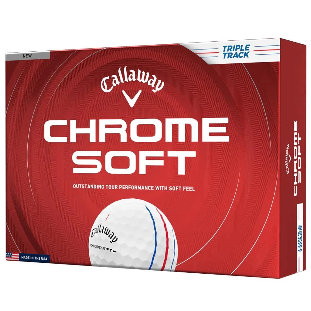 Balles de golf Callaway Chrome Soft Triple Track - Blanc - Horslimits - balles de golf