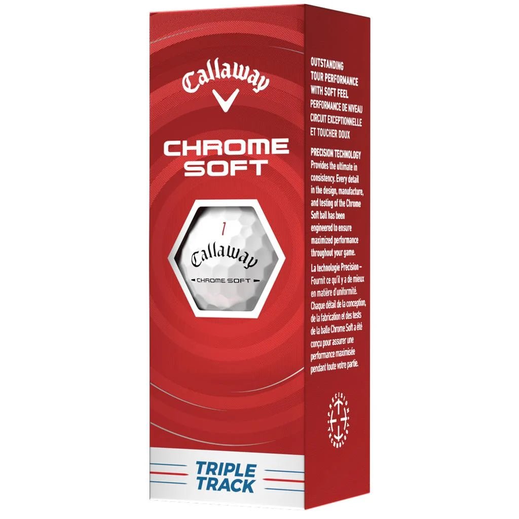 Balles de golf Callaway Chrome Soft Triple Track - Blanc - Horslimits - balles de golf