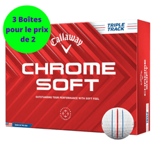 Charger l&#39;image dans la galerie, Balles de golf Callaway - Chrome Soft Triple track x12 Blanc - Horslimits - balles de golf
