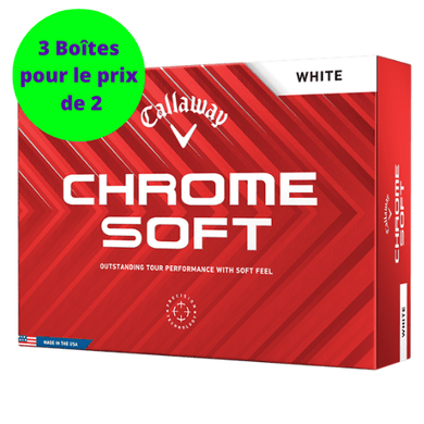 Balles de golf Callaway - Chrome Soft x12 Blanc - Horslimits - balles de golf