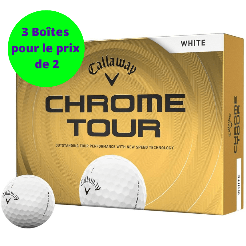 Balles de golf Callaway - Chrome Tour Blanc - Horslimits - balles de golf