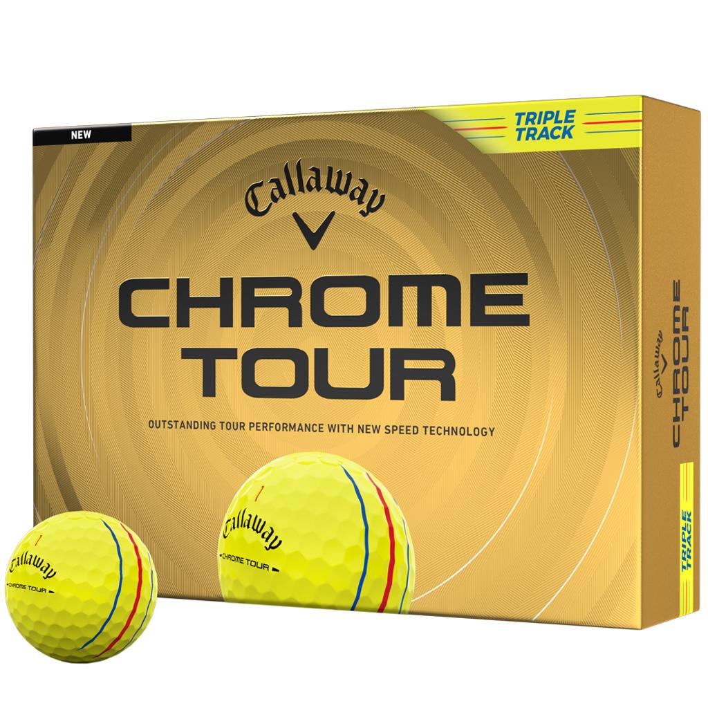 Balles de golf Callaway - Chrome Tour Triple Track Jaune - Horslimits - balles de golf