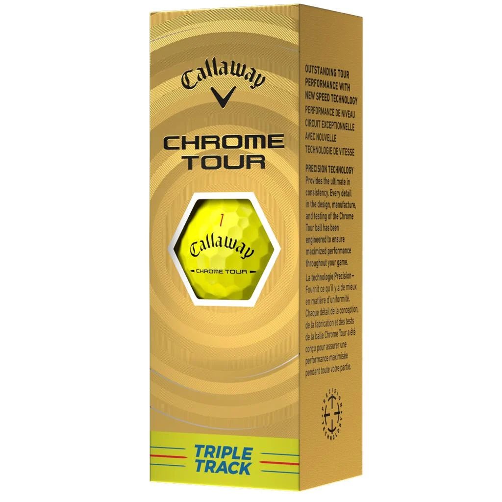 Balles de golf Callaway - Chrome Tour Triple Track Jaune - Horslimits - balles de golf