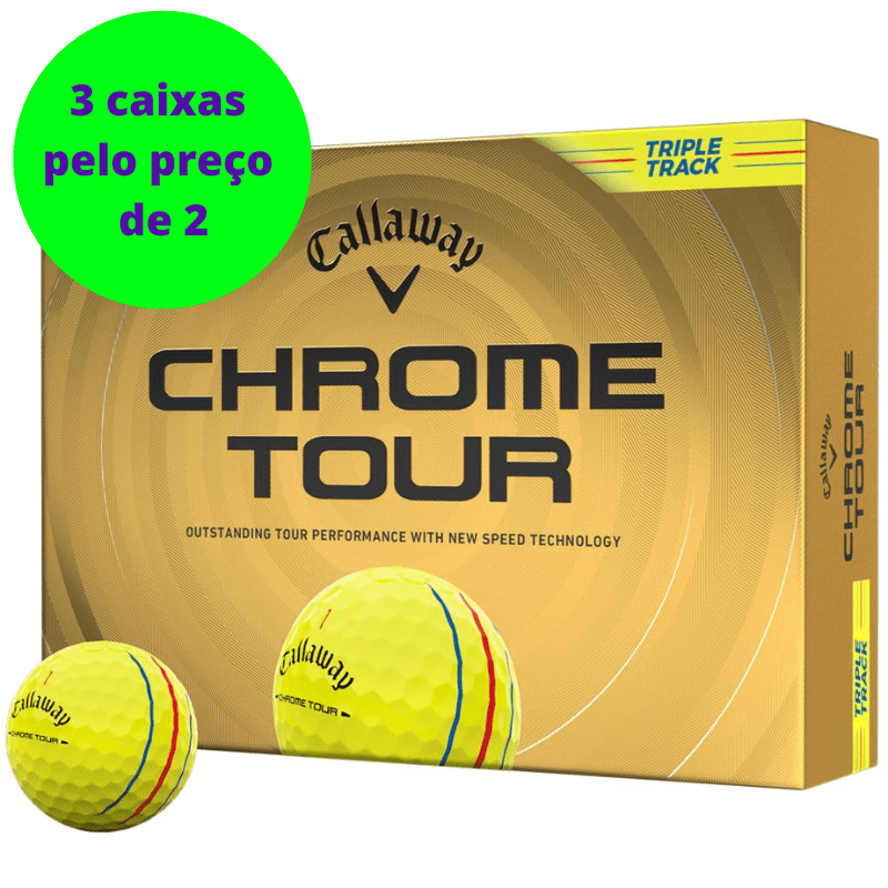 Balles de golf Callaway - Chrome Tour Triple Track Jaune - Horslimits - balles de golf