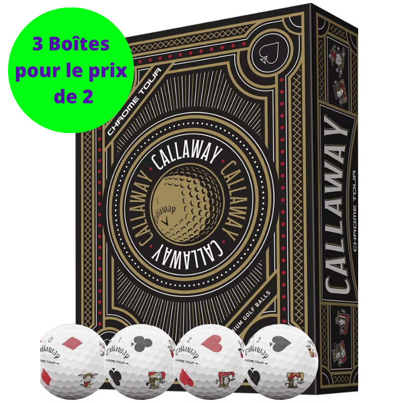 Balles de golf Callaway Chrome Tour Truvis Suits balles de golf 2026 - Horslimits - balles de golf