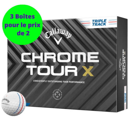 Balles de golf Callaway - Chrome Tour X Triple Track x12 Blanc - Horslimits - balles de golf