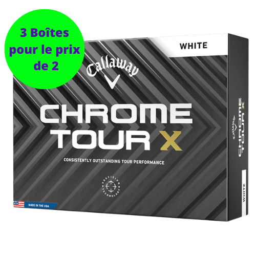 Balles de golf Callaway - Chrome Tour X x12 Blanc PT - Horslimits - balles de golf