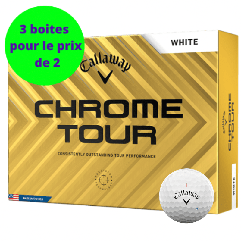 Balles de golf Callaway - Chrome Tour x12 Blanc PT - Horslimits - balles de golf