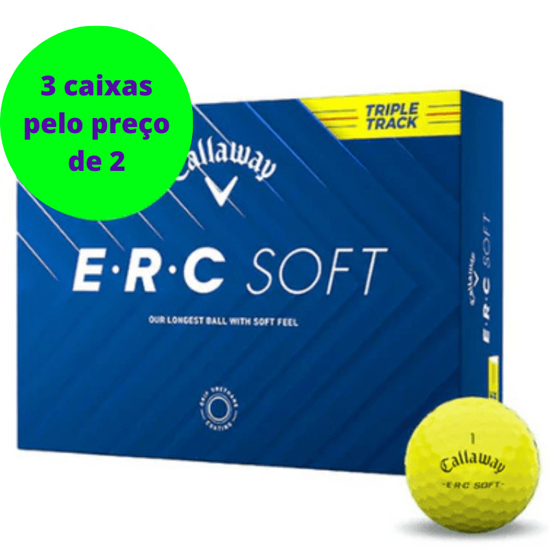 Balles de golf Callaway - ERC Soft Triple Track x12 Jaune - Horslimits - balles de golf