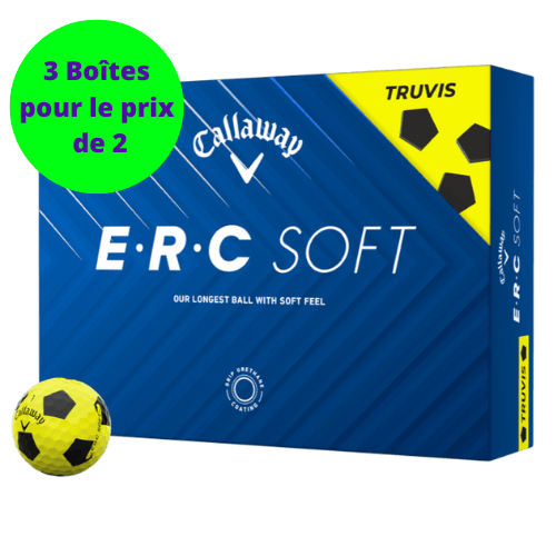 Balles de golf Callaway - ERC Soft Truvis x12 Jaune - Horslimits - balles de golf