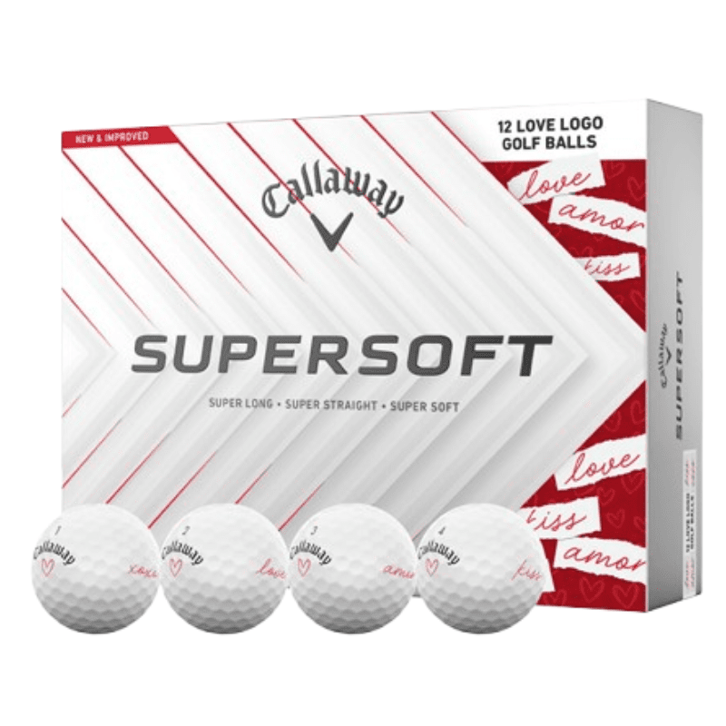Balles de golf Callaway - Supersoft LOVE x12 Blanc - Horslimits - balles de golf