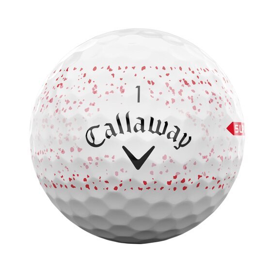 Balles de golf Callaway - Supersoft SPLATTER 360 x12 Blanc / rouge - Horslimits - balles de golf