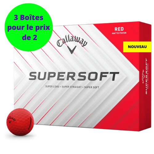 Balles de golf Callaway - Supersoft x12 Rouge - Horslimits - balles de golf