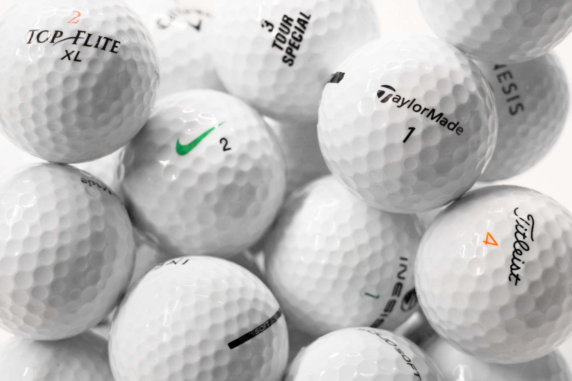 Balles de golf d'occasion mix marques Blanches - Qualité AAAA - Horslimits - balles de golf