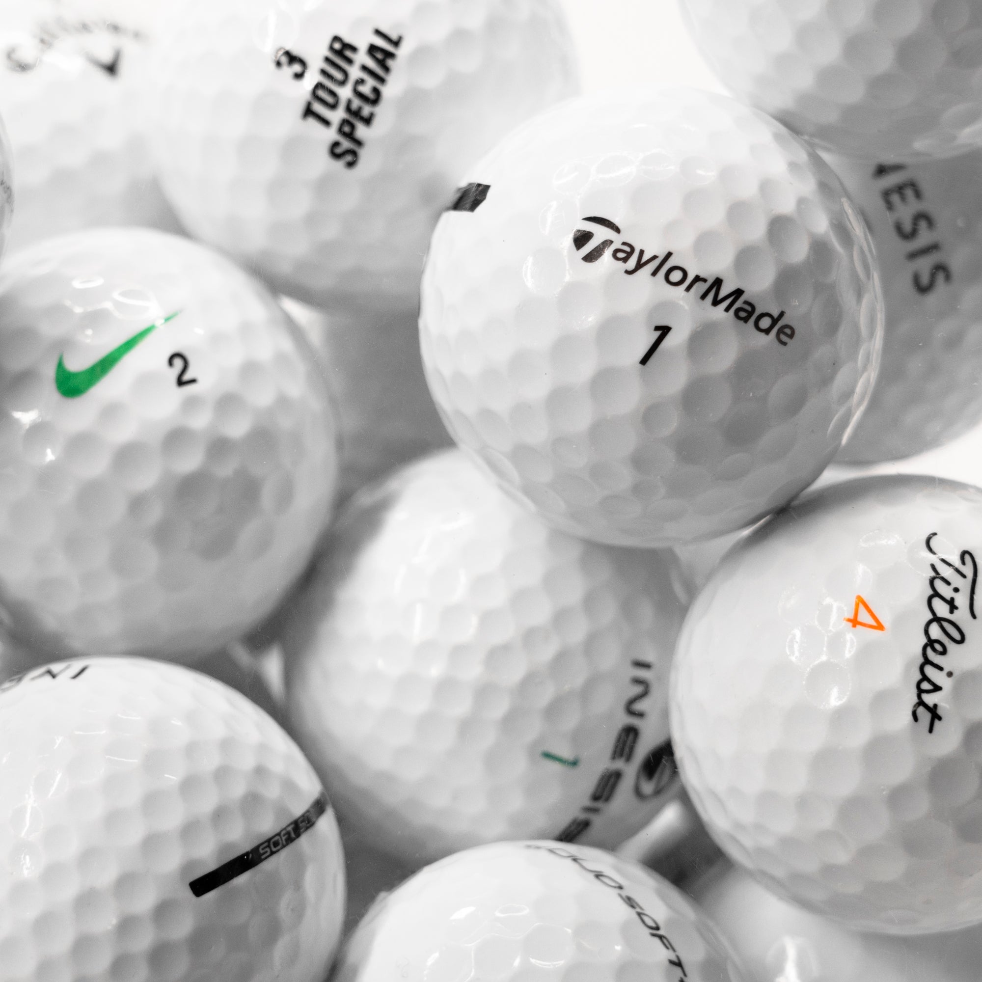 Balles de golf d'occasion mix marques Blanches - Qualité AAAA - Horslimits - balles de golf