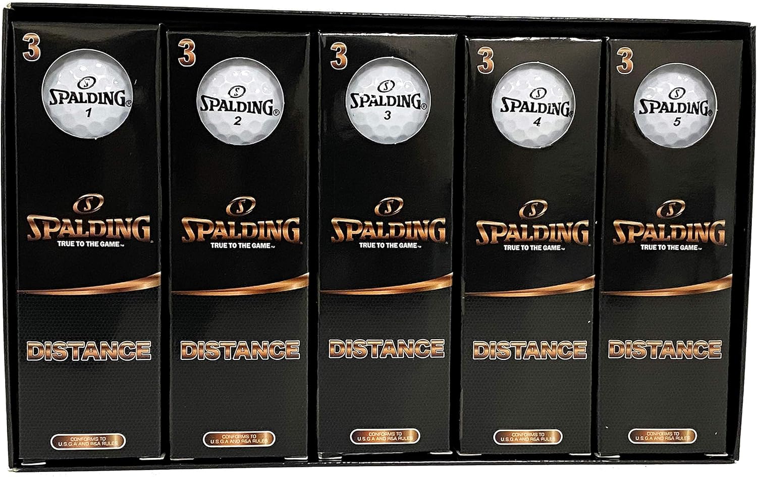 Balles de golf Spalding Distance - x15 Blacnc - Horslimits - balles de golf