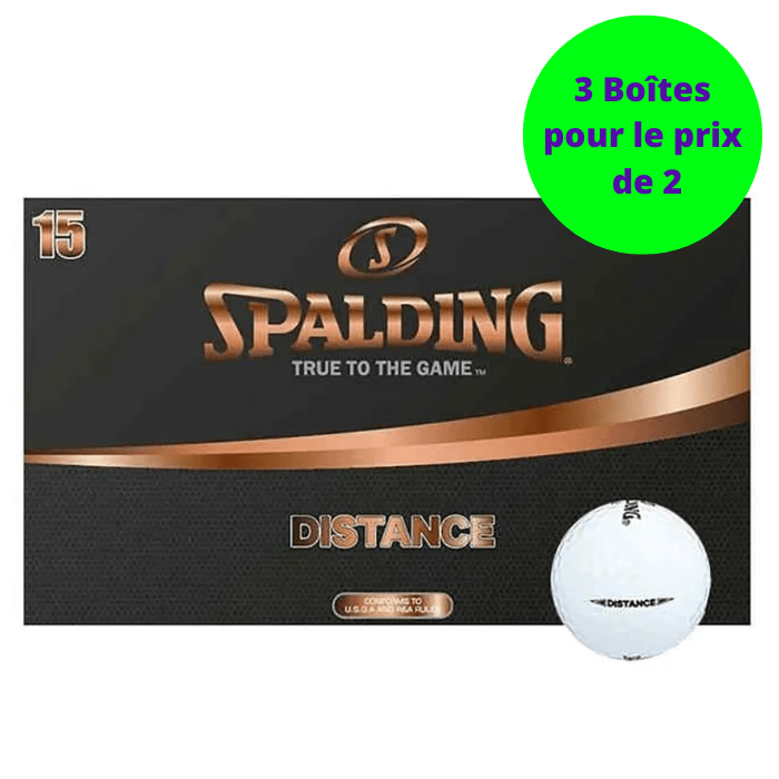Balles de golf Spalding Distance - x15 Blacnc - Horslimits - balles de golf
