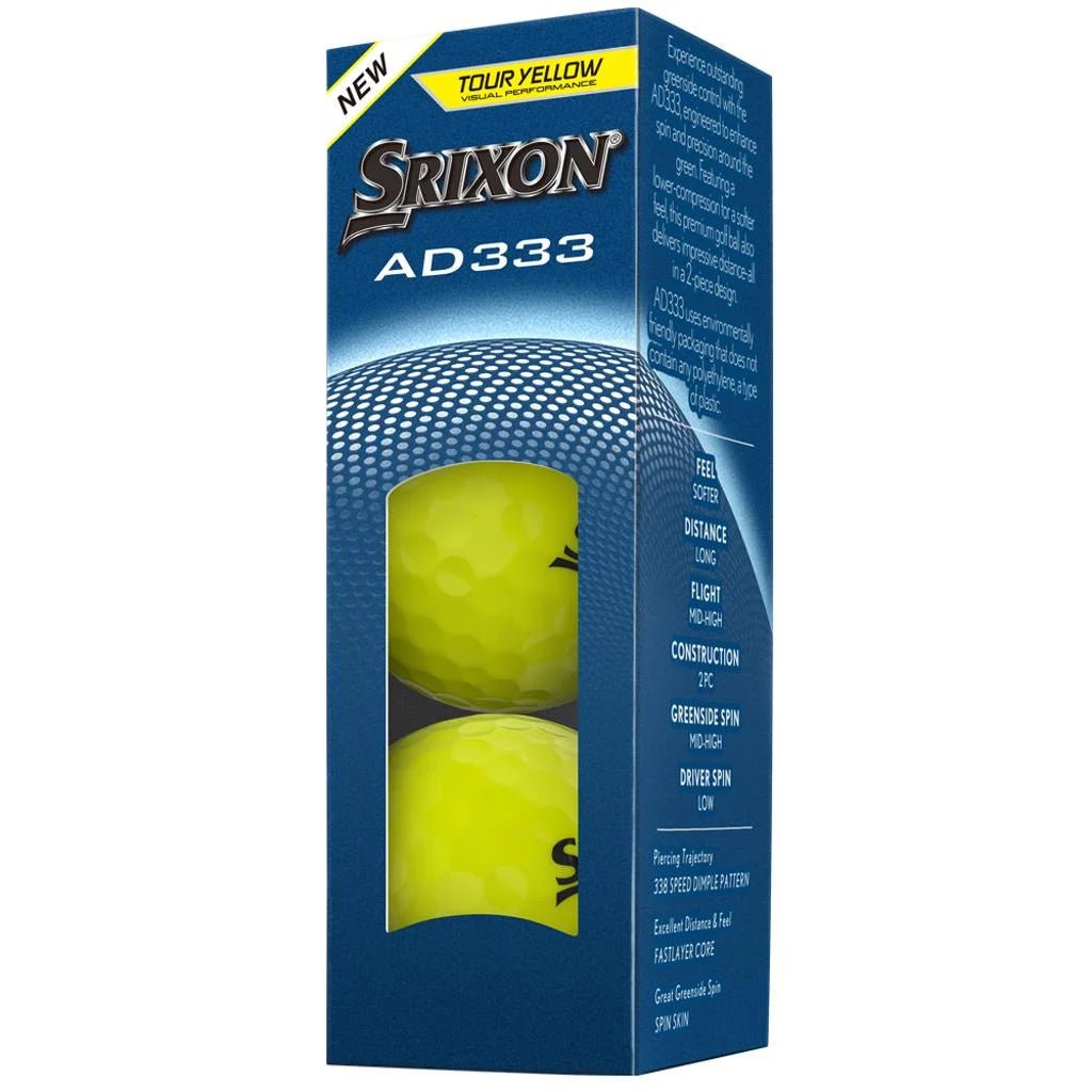 Balles de golf Srixon - AD 333 - x12 Jaune - Horslimits - balles de golf