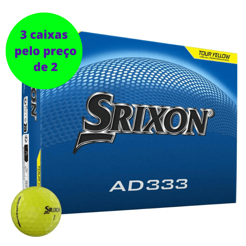 Balles de golf Srixon - AD 333 - x12 Jaune - Horslimits - balles de golf