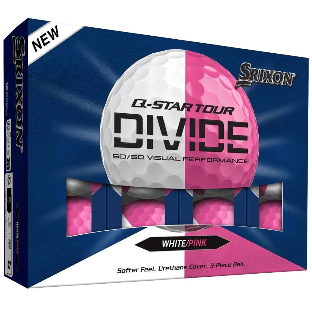 Balles de golf Srixon Q - Star Tour Divide Rose et Blanc - Horslimits - balles de golf