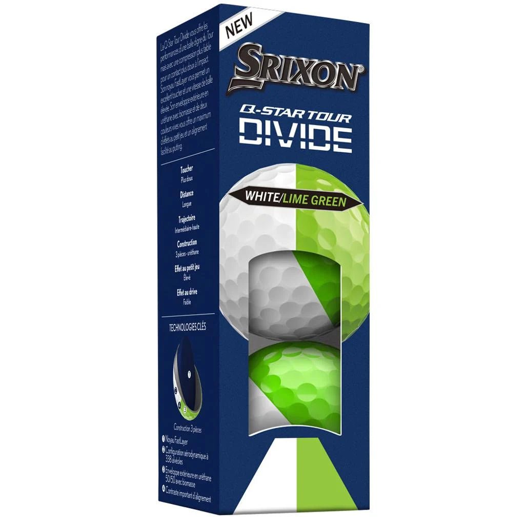 Balles de golf Srixon Q - Star Tour Divide Vert et Blanc - Horslimits - balles de golf