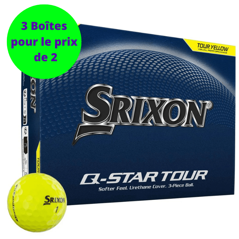 Balles de golf Srixon - Q - Star Tour - x12 Jaune - Horslimits - balles de golf