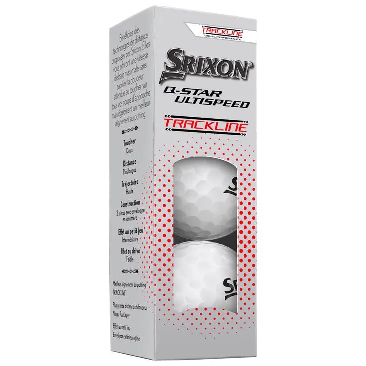 Balles de golf Srixon - Q - Star Ultispeed Trackline x12 Blanc - Horslimits - balles de golf