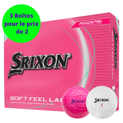 Balles de golf Srixon - Soft Feel Lady - x12 - Horslimits - balles de golf