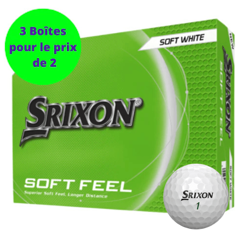 Balles de golf Srixon - Soft Feel - x12 Blanc PT - Horslimits - balles de golf