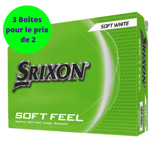 Balles de golf Srixon - Soft Feel - x12 Blanc PT - Horslimits - balles de golf