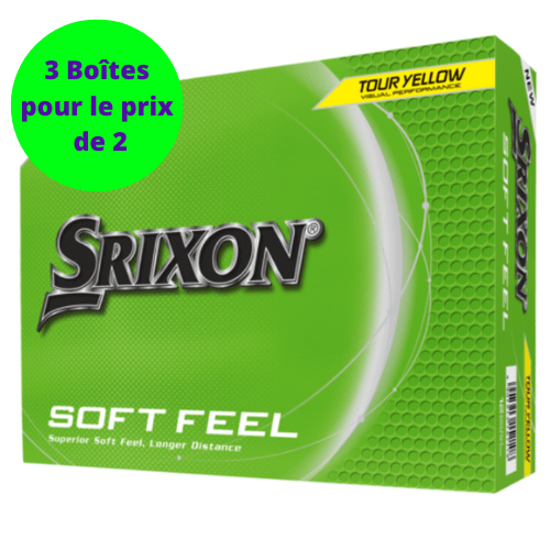 Balles de golf Srixon - Soft Feel - x12 Jaune - Horslimits - balles de golf